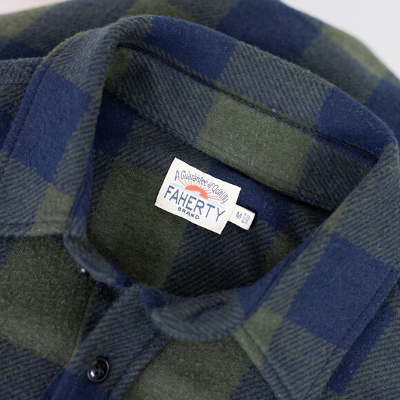 Faherty Legend Flannel Shirt Plaid Men’s Medium - Picture 1 of 4